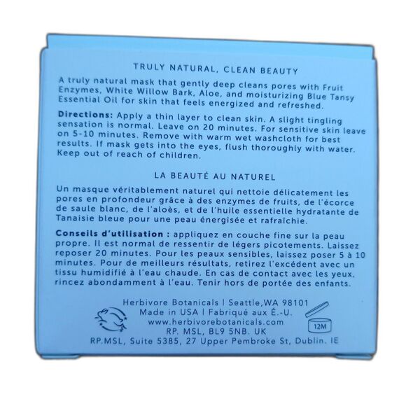 Herbivore Blue Tansy Resurfacing Clarity Mask 2 Pack 2.02 fl oz | Pore Refining - Picture 5 of 5